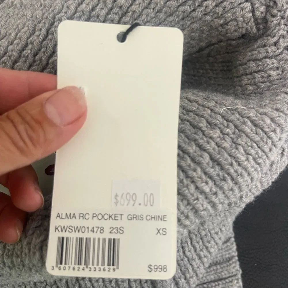 $998 Zadig & Voltaire Alma Pocket Cashmere Sweater Jumper Pullover NWT FLAWED - Picture 16 of 16